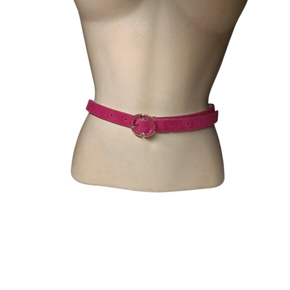 Belt Pink Suede White House Black Market Genuine Leather Mauve Runway Inspired M main image 5